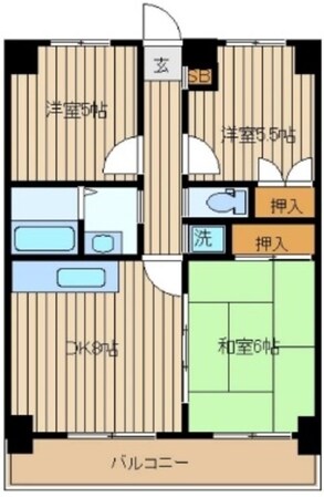 ガーデンクレス弐番館の物件間取画像